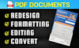 do redesign pdf fillable form and retype documents