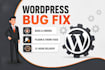 fix wordpress bugs, critical errors, plugin and theme issues