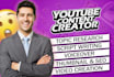 be your youtube  content creator and video maker