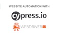 automate website using cypress and webdriverio