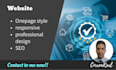 create a responsive one page website with SEO