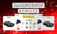 remove background from vehicle, product, image transparently