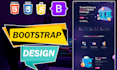 do website design professionally with bootstrap