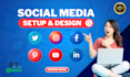 create and optimize your social media accounts
