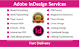do any adobe indesign project