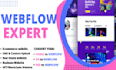 convert figma to webflow, fix webflow website landing page