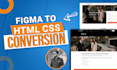build frontend website figma to html css bootstrap tailwindcss