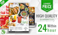 design modern creative restaurant food menu, digital flayers