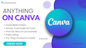 design banner, business card, anything in canva