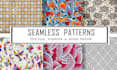 create seamless pattern design and vector pattern