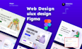do figma website design, website UI UX, figma landing page