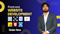 be your website front end developer using reactjs, nextjs, HTML, CSS