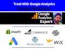 setup google ads conversion tracking, ga4 ecommerce tracking, and analytics 4