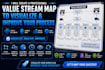 draw vsm, value stream mapping for complex processes