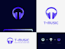 give creative music logo design with new concepts