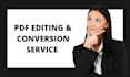 convert files from pdf to excel, word or vice versa