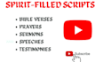 write christian, motivational, inspirational, youtube script, prayer, sermon