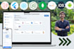 develop web and mobile app with frontend backend and database