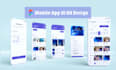 do mobile app UI UX design, wireframe design, and figma prototype