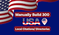 manually build 300 USA local citations and business directories for gmb ranking