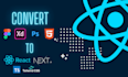 develop websites using html css reactjs nextjs material ui