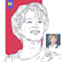 draw minimalist flat line avatar for you