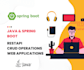 develop restful API and web application in java spring boot