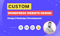 do custom wordpress website design or business website development