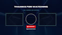 create youtube outro end screen animation for your channel
