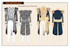 create detailed technical flat sketch of any garment