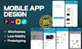design mobile app landing page UI UX design in figma