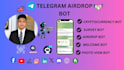 develop airdrop telegram bot for your company