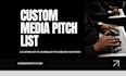 create a custom media list with verified emails