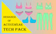 design your fashion activewear and tech pack