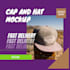 put your hat or cap design logo on beautiful mockups