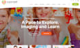 design kindergarten, preschool, daycare, school website with lms