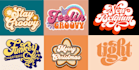 create retro vintage typography logo for your brand
