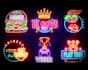 create a amazing 3d neon logo or neon sign