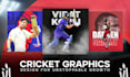 design cricket templates, posters, and flyers