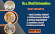 do drywall framing takeoff and cost estimation of construction projects