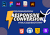 convert psd to html,figma to html,ai to html,xd to html,css responsive