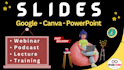 design slides for the course, lessons, modules, training, webinar, canva