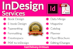 do any adobe indesign work