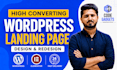 create a converting wordpress landing page with elementor pro