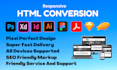 convert psd to html, xd to html, figma to html, responsive bootstrap 5