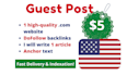 write and publish guest post on USA website