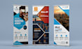 design roll up banner, door hanger, rack card, pull up, book cover, pop up, sign
