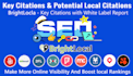 do local SEO citations and key citations from brightlocal