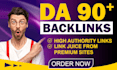 provide high authority da 90 backlinks off page SEO link building