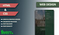 design for you a creative website html5,cc3 and javascript